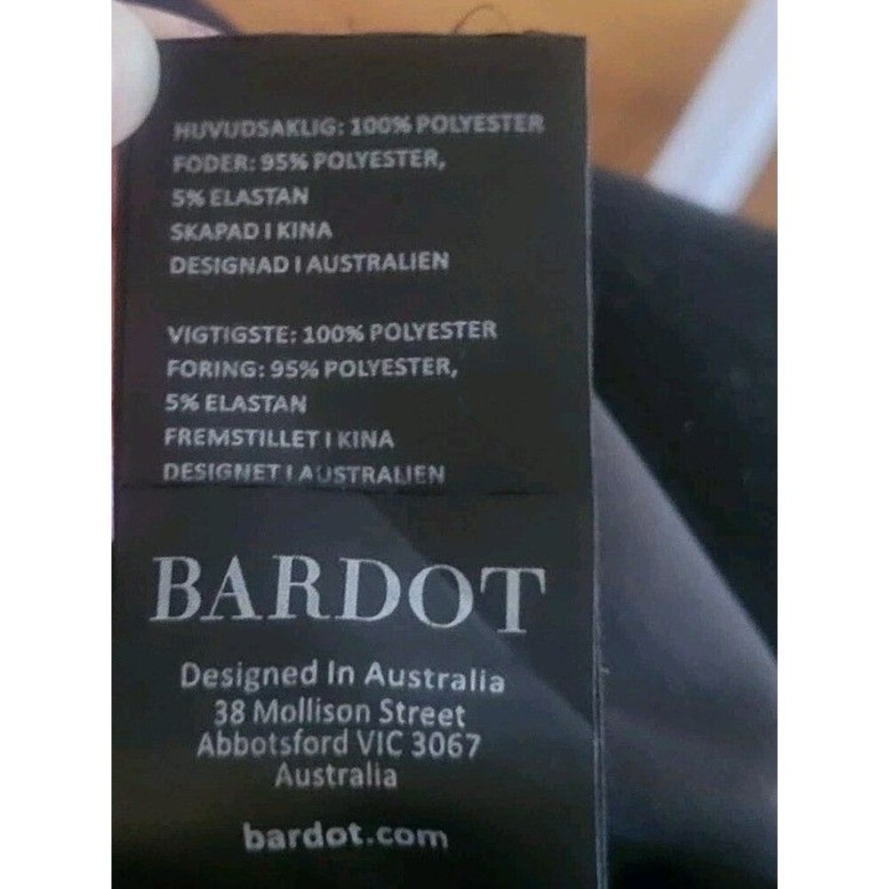 Bardot Vienna Bustier Midi Dress Black Classic Size 6/Medium Sexy Valentine's - Picture 12 of 14